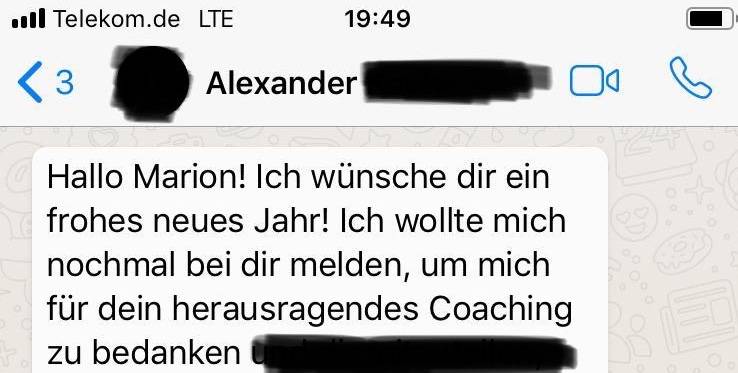 Kundenstimme von Alexander zum Examenscoaching